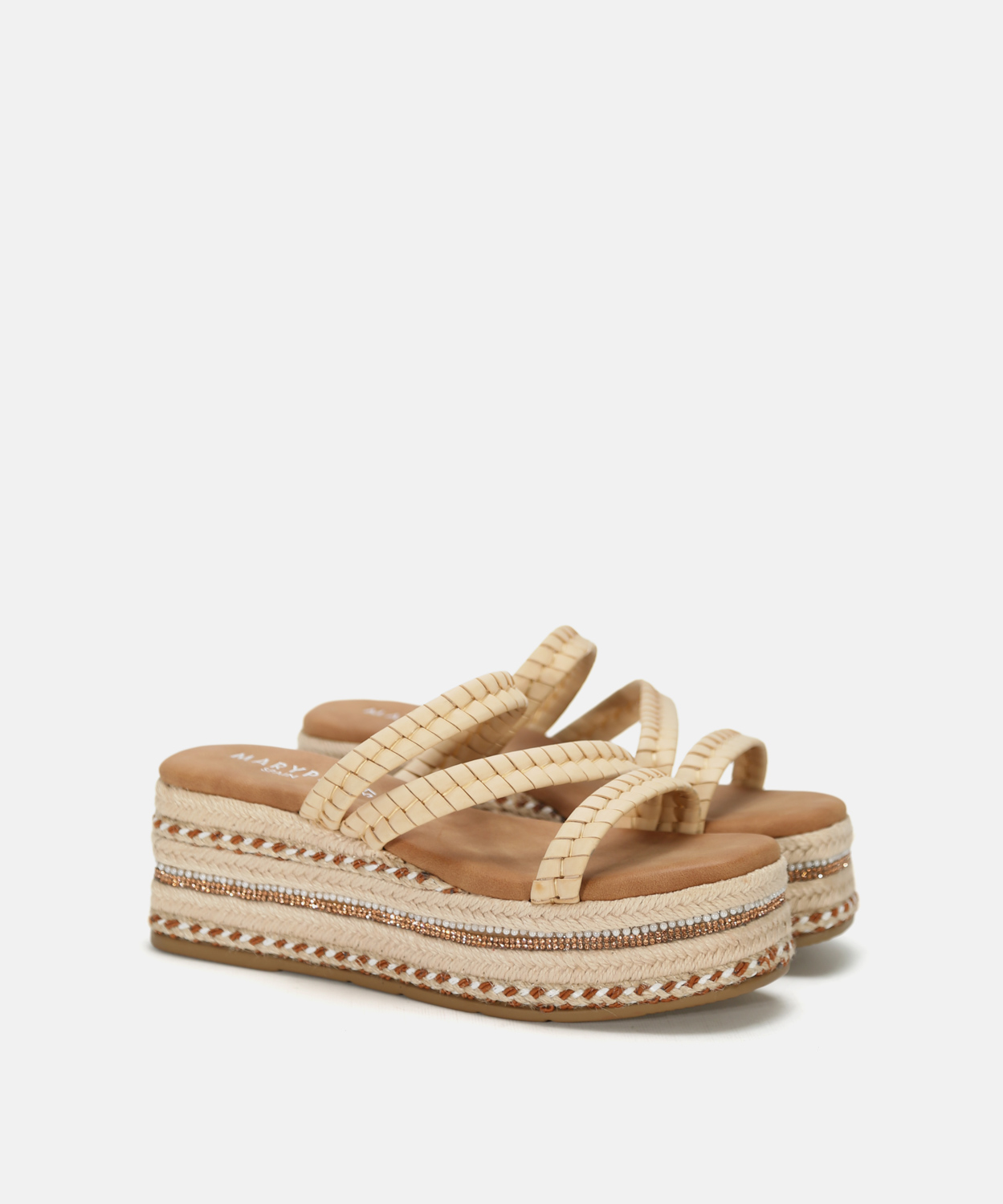 Sandalia esparto tiras trenzadas image number null